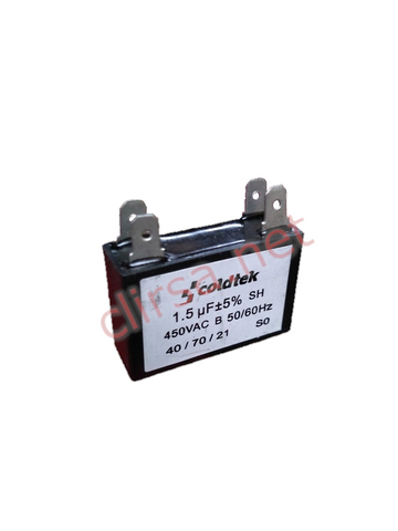 V5602: CAPACITOR DE TRABAJO DE 1.5 MFD CUADRADO NEGRO