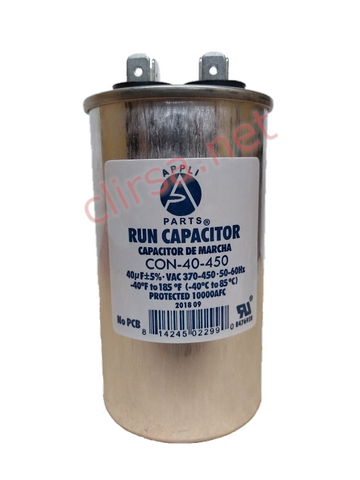 V5608: CAPACITOR DE TRABAJO DE 40 MFD A 370-450 VAC REDONDO