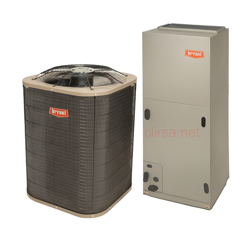 V1205: EQUIPO DIVIDIDO RESIDENCIAL BRYANT SOLO FRIO 5.0 TON  220V  R410
