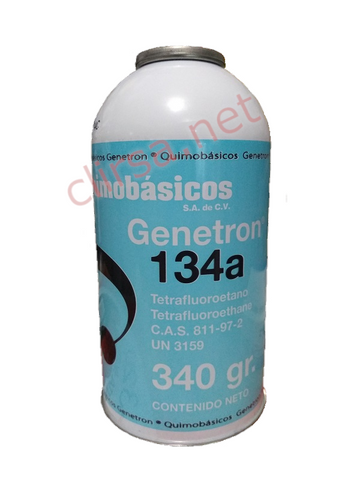 V5107: GAS REFRIGERANTE MARCA GENETRON R134A EN PRESENTACIÓN DE LATA DE .340 GRS CON VÁLVULA SELLADA